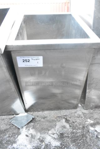 Stainless Steel Ice Bin Drop In.