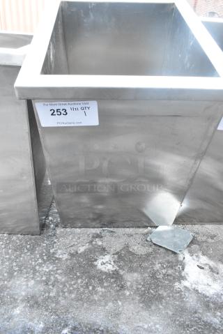 Stainless Steel Ice Bin Drop In.