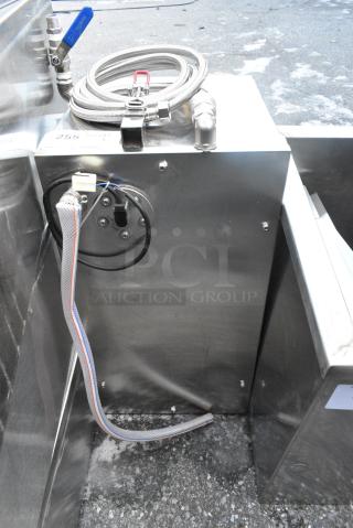 Stainless Steel Commercial Unit. Appears to be a Liquid Transfer, Possibly for Fryer Oil
