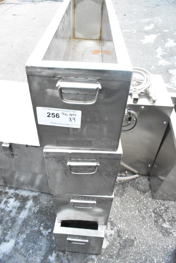 4 Stainless Steel Bin. 4 Times Your Bid! - Image 1 of 2