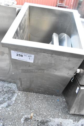 Stainless Steel Ice Bin Drop In.