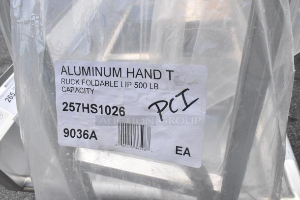 BRAND NEW SCRATCH AND DENT! Lavex 257HS1026 500 lb. Aluminum Hand Truck with Foldable Lip - Image 2 of 2