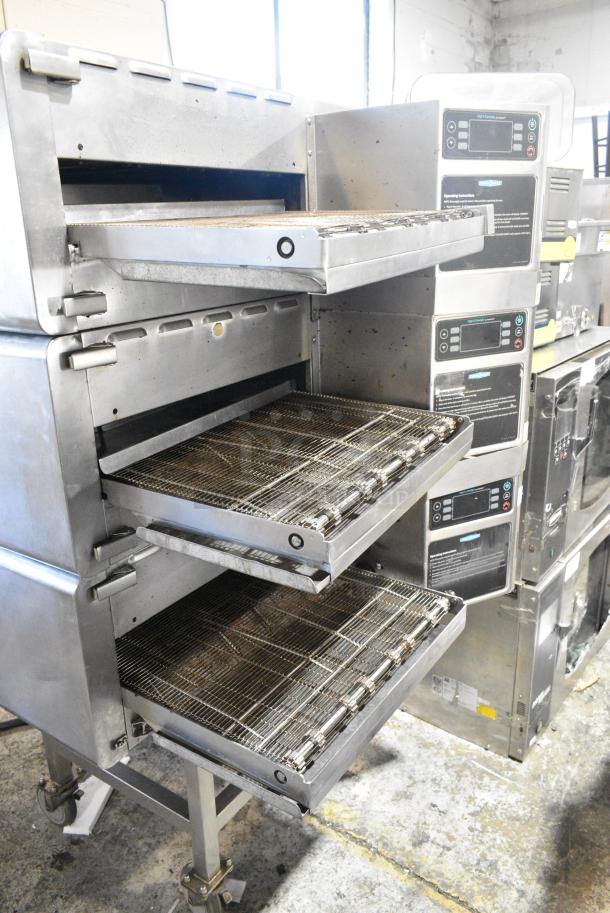 3 2016 Turbochef HhC2020 Stainless Steel Commercial Electric Powered Rapid Cook Conveyor Oven on Commercial Casters. 208/240 Volts, 3 Phase. 3 Times Your Bid! - Image 4 of 14