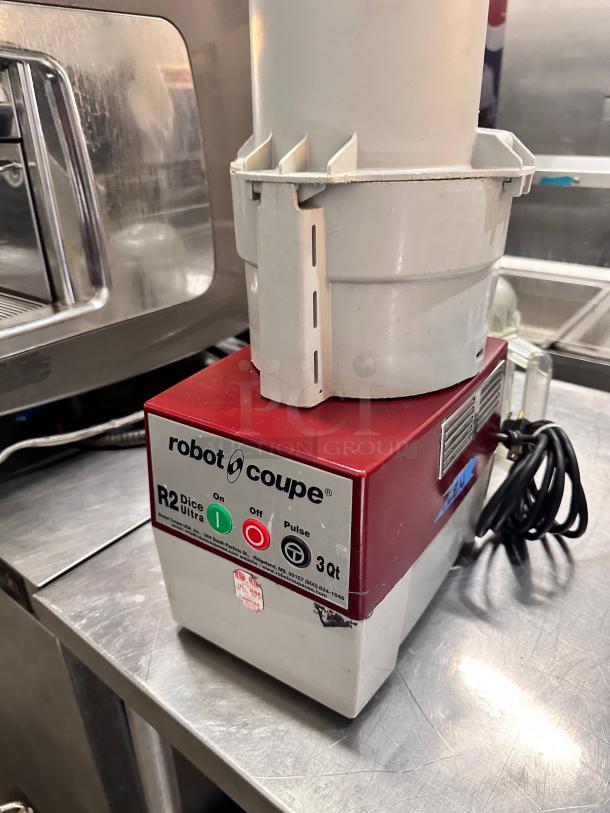 Nice Robot Coupe R2 DICE 1 Speed Cutter Mixer Food Processor w/ 3.17 qt Bowl, 120v Tested and Working! - Image 2 of 16