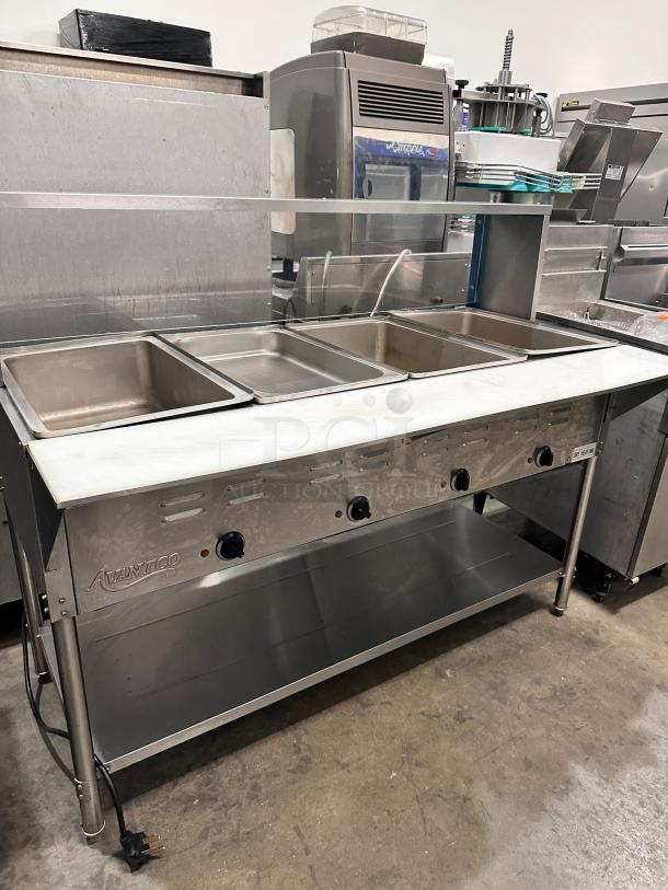 Excellent Avantco 4 Pan Open Well Electric Steam Table 115volt Tested and Working! - Image 3 of 9