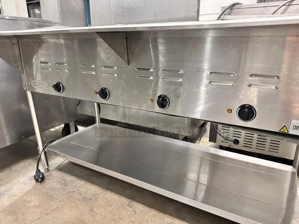 Excellent Avantco 4 Pan Open Well Electric Steam Table 115volt Tested and Working! - Image 6 of 9