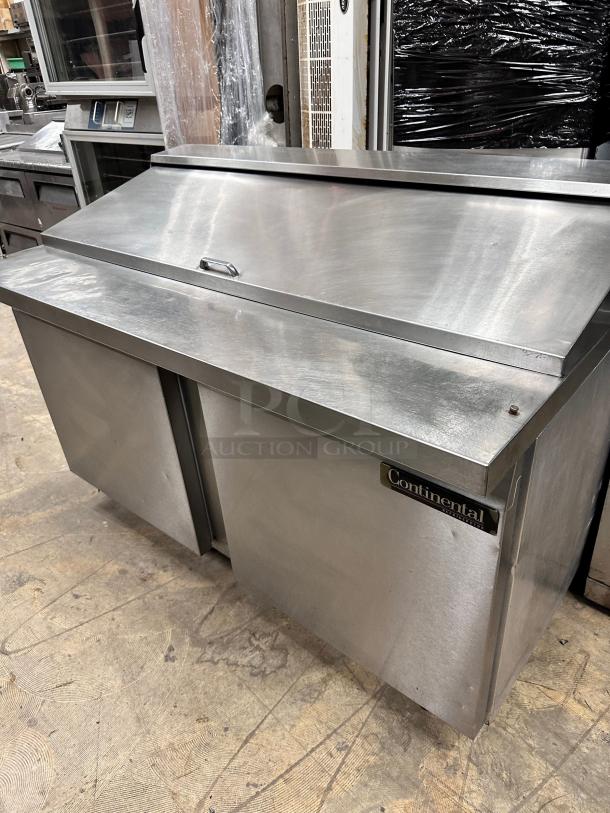 Nice Continental  60" Sandwich/Salad Prep Table w/ Refrigerated Base, 115v Tested and Working! - Image 3 of 5