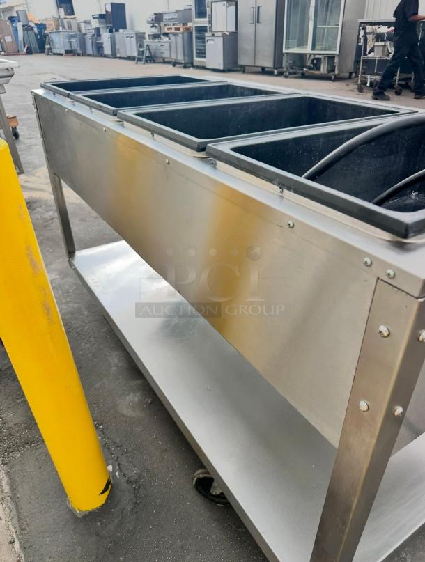 Excellent Vollrath 38214 60" Hot Food Table w/ (4) Wells & Undershelf, 220v Tested and Working! - Image 3 of 7