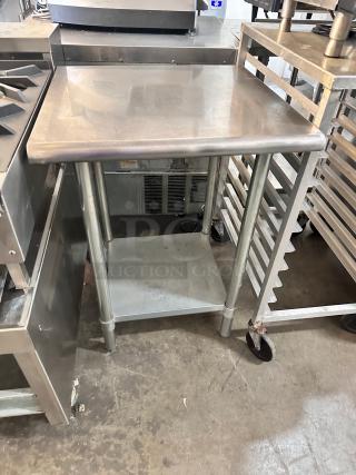 Clean Commercial Stainless Steel Table 24"x24"