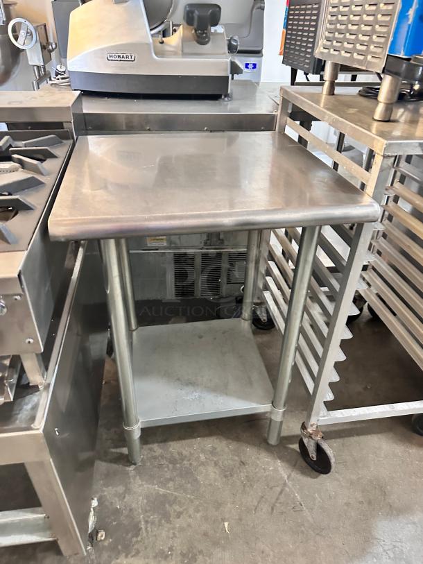 Clean Commercial Stainless Steel Table 24"x24" - Image 3 of 6