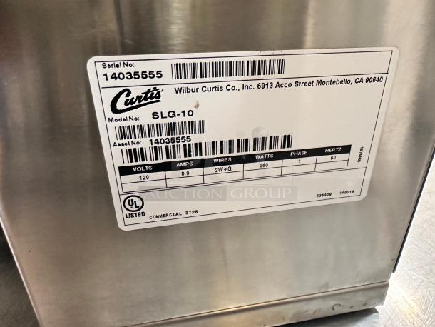 Excellent Curtis SLG-10 Automatic Coffee Grinder w/ 5 lb Hopper, Digital, 120v Tested and Working! - Image 8 of 8