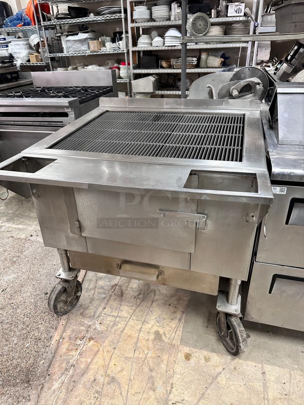 Outstanding Aztec St-36 36" Commercial Wood Burning Grill - Image 2 of 11