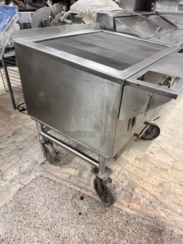 Outstanding Aztec St-36 36" Commercial Wood Burning Grill - Image 7 of 11