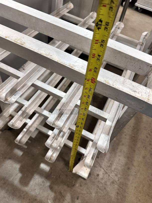 Excellent New Age 1225 Mobile Stainless Work Top  Can Rack Holds (72) #10 Cans - Image 9 of 9