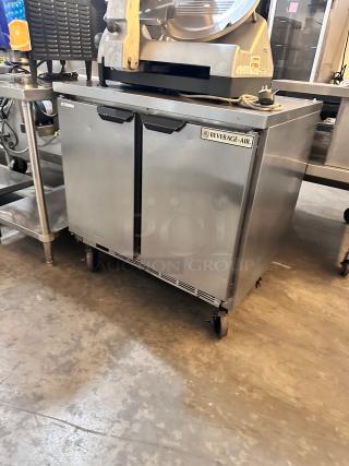 Late Model Beverage-Air 36" W Worktop Freezer w/ (2) Section & (2) Doors, 115v Tested and Working!