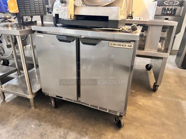 Late Model Beverage-Air 36" W Worktop Freezer w/ (2) Section & (2) Doors, 115v Tested and Working! - Image 2 of 10