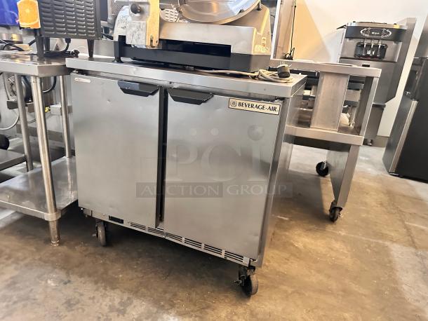 Late Model Beverage-Air 36" W Worktop Freezer w/ (2) Section & (2) Doors, 115v Tested and Working! - Image 3 of 10