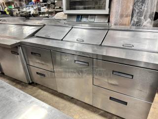 Nice Delfield  72" Refrigerated Sandwich Table 115volt Tested and Working!