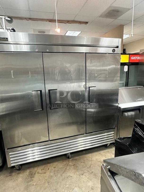 True T-72F Commercial Three Door Freezer 115v Tested and Working! - Image 1 of 9