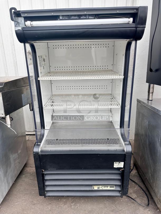Nice  True 30" Vertical Open Air Cooler w/ (4) Levels, Black, 115v Tested and Working! - Image 3 of 7