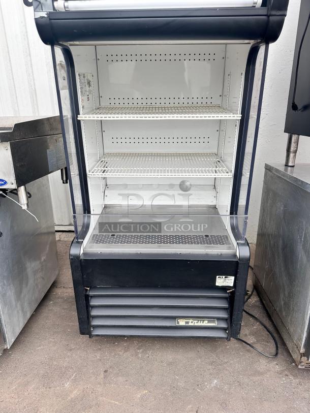 Nice  True 30" Vertical Open Air Cooler w/ (4) Levels, Black, 115v Tested and Working! - Image 7 of 7