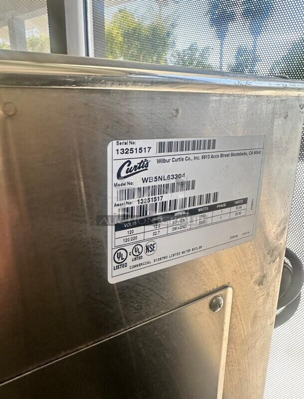 Nice Curtis WB5NL Commercial Hot Water Dispenser - 5 gal., 120volt Tested and Working! - Image 5 of 5