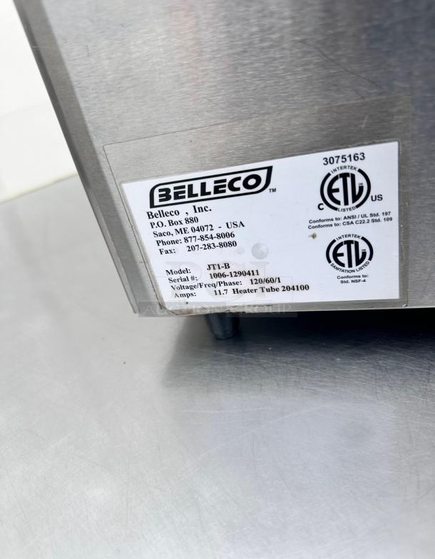 Nice Belleco CT2-120350 JT1 Conveyor Toaster 115volt Tested and Working! - Image 5 of 8