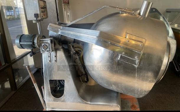Commercial Gas Rotating 100gal Kettle Tested and Working! - Image 2 of 7