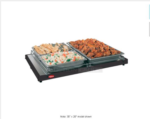 Nice Hatco 18" x 6" Glo-Ray Black Portable Heated Shelf Warmer - 100W 115volt Tested and Working! - Image 1 of 8