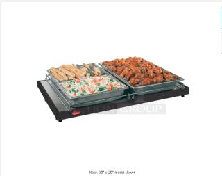Nice Hatco 18" x 6" Glo-Ray Black Portable Heated Shelf Warmer - 100W 115volt Tested and Working!