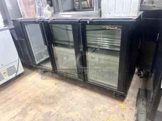 Awesome True  72" Back Bar Refrigerator - 3 Glass Doors 115v Tested and Working!