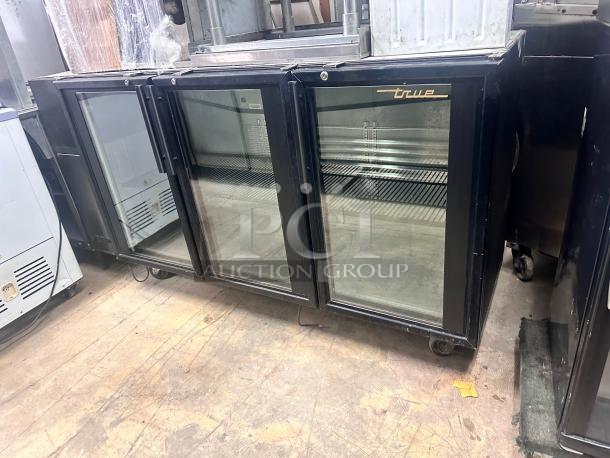 Awesome True  72" Back Bar Refrigerator - 3 Glass Doors 115v Tested and Working! - Image 4 of 9