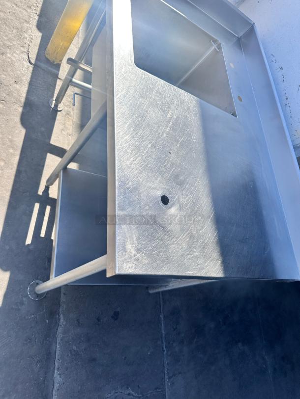 Commercial Heavy Duty Stainless Steel Table With Sink 50x31 - Image 4 of 9