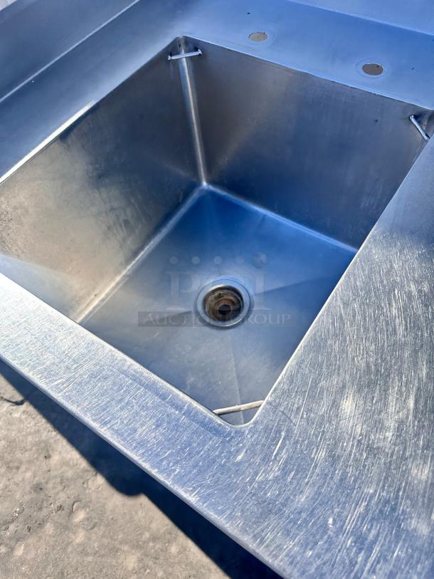 Commercial Heavy Duty Stainless Steel Table With Sink 50x31 - Image 6 of 9