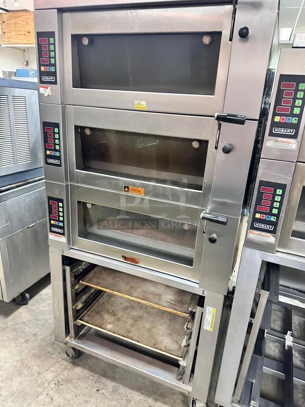 Excellent Hobart Baxter Commercial Electric Deck Oven With Stand 220volt 3phase Tested and Working! - Image 8 of 9