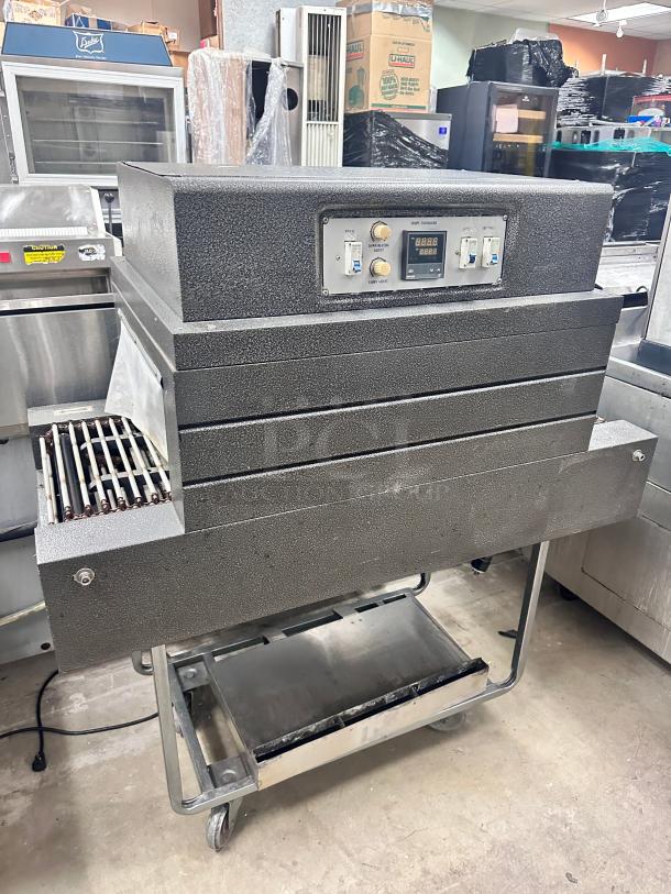 Commercial  SHRINK TUNNELS Screen Conveyor Heat Shrink Packaging Machine PP POF PVC film Shrink Packaging Machine 220Volt Tested and Working! - Image 3 of 10
