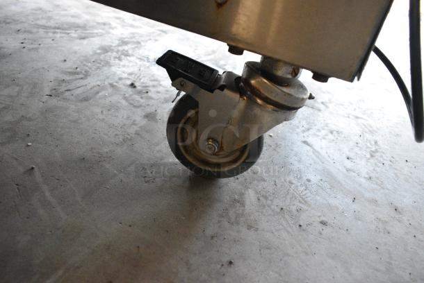 2021 Hobart MG1532 Metal Commercial Floor Style Meat Mixer Grinder on Commercial Casters. 208 Volts, 3 Phase. - Image 4 of 10