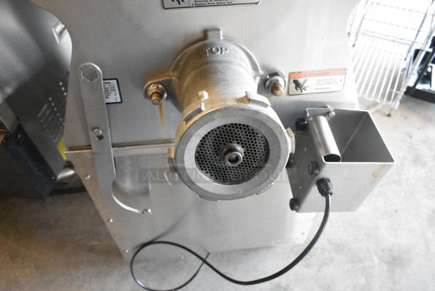 2021 Hobart MG1532 Metal Commercial Floor Style Meat Mixer Grinder on Commercial Casters. 208 Volts, 3 Phase. - Image 5 of 10