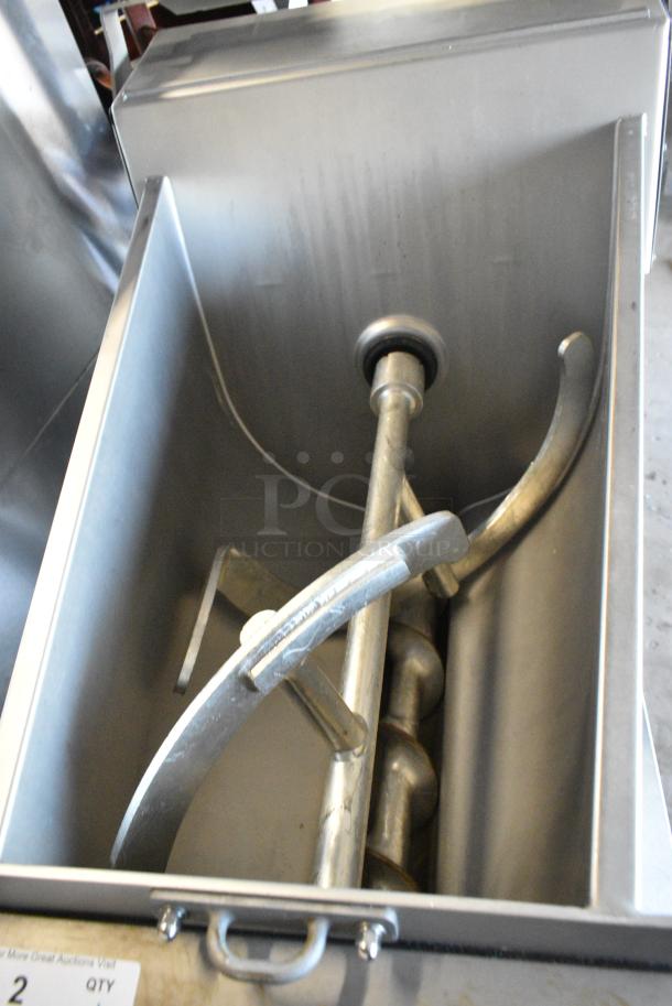 2021 Hobart MG1532 Metal Commercial Floor Style Meat Mixer Grinder on Commercial Casters. 208 Volts, 3 Phase. - Image 7 of 10