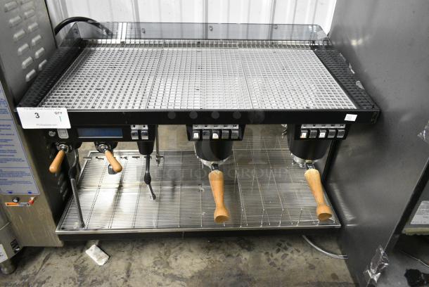 BRAND NEW SCRATCH AND DENT! 2022 Elektra KUP2BM Stainless Steel Commercial Countertop 2 Group Espresso Machine w/ Steam Wand and 2 Portafilters. 240 Volts, 1 Phase. - Image 6 of 11