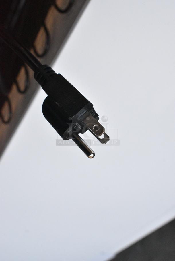 BRAND NEW SCRATCH AND DENT! Galaxy 177GDN5RBW Metal Commercial Single Door Reach In Cooler Merchandiser with Red, White, and Blue LED Lighting. 110-120 Volts, 1 Phase. Tested and Working! - Image 4 of 5