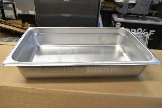 6 BRAND NEW SCRATCH AND DENT! 4070049 Choice Full Size 4" Deep 24 Gauge Anti-Jam Stainless Steel Steam Table / Hotel Pan. 6 Times Your Bid!
