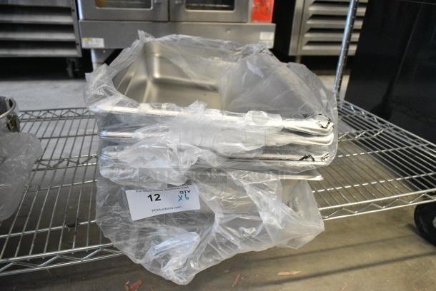 6 BRAND NEW SCRATCH AND DENT! 4070049 Choice Full Size 4" Deep 24 Gauge Anti-Jam Stainless Steel Steam Table / Hotel Pan. 6 Times Your Bid! - Image 2 of 4