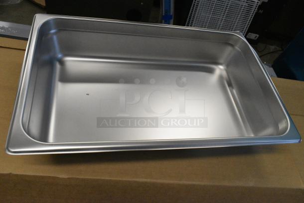 6 BRAND NEW SCRATCH AND DENT! 4070049 Choice Full Size 4" Deep 24 Gauge Anti-Jam Stainless Steel Steam Table / Hotel Pan. 6 Times Your Bid! - Image 3 of 4