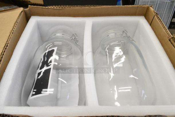 BRAND NEW SCRATCH AND DENT! Box of 2 Jars w/ Lid - Image 3 of 4
