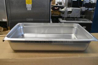 4 BRAND NEW SCRATCH AND DENT! 4070049 Choice Full Size 4" Deep 24 Gauge Anti-Jam Stainless Steel Steam Table / Hotel Pan. 4 Times Your Bid!