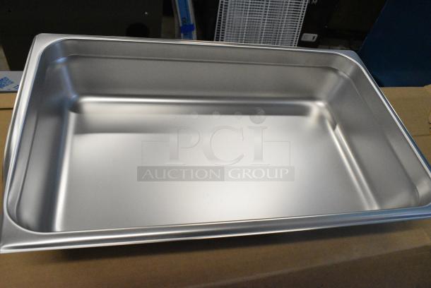 4 BRAND NEW SCRATCH AND DENT! 4070049 Choice Full Size 4" Deep 24 Gauge Anti-Jam Stainless Steel Steam Table / Hotel Pan. 4 Times Your Bid! - Image 3 of 4