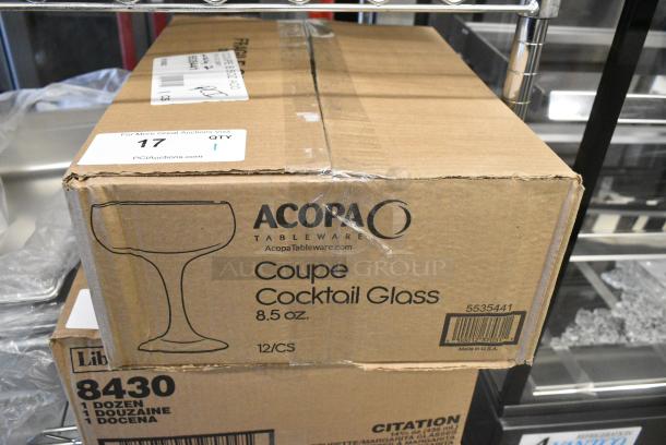BRAND NEW SCRATCH AND DENT! Box of 10 Acopa 5535441 8.5 oz. Coupe Cocktail Glass - Image 2 of 5