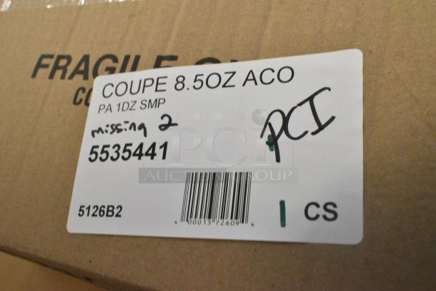 BRAND NEW SCRATCH AND DENT! Box of 10 Acopa 5535441 8.5 oz. Coupe Cocktail Glass - Image 5 of 5