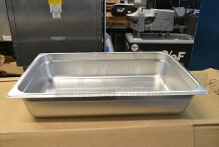 6 BRAND NEW SCRATCH AND DENT! 4070049 Choice Full Size 4" Deep 24 Gauge Anti-Jam Stainless Steel Steam Table / Hotel Pan. 6 Times Your Bid!